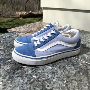 Old Skool blue two colored vans. Best offer!